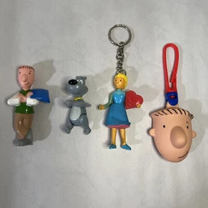 Lot of 4 Mcdonalds Disney Doug Movie Toys Vintage Pork Chop Patty Mayonnaise - Picture 1 of 10