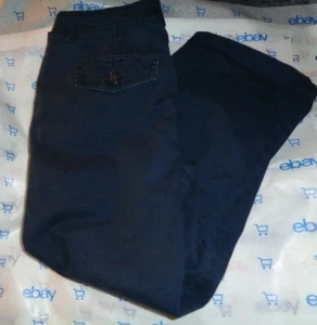 $60 Maurices azul marino caqui capri's 5/6 reg 32 cintura 21 entrepierna  - Imagen 1 de 4