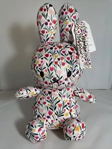 Nijntje Miffy Dick Bruna Dutch Design Tulips Miffy Plush Bon Ton Toys New W/Tags - Picture 1 of 11