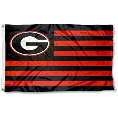BANDERA GEORGIA BULLDOGS 3'X5' ***100% A TODO COLOR EN AMBOS LADOS DE LA BANDERA*** Foto 1 de 4