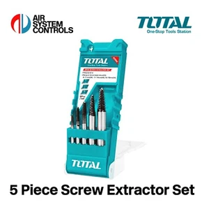 Total Tools, 5 Pieces Scew Extractor Set, Easy Out, Bolt Removal - Picture 1 of 9