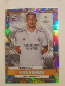 2022-23 Topps UEFA Club Superstars  VALVERDE REAL FIRE & ICE - Zdjęcie 1 z 1