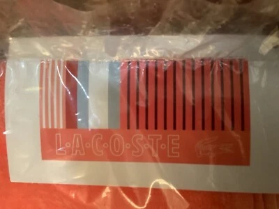 Nuevo con etiquetas Lacoste toalla de playa de gran tamaño 36 x 72 pulgadas, coral multicolor a rayas Foto 1 de 4