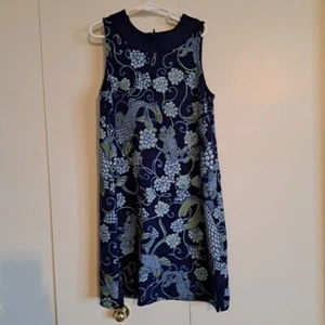 Lilly Pulitzer Girls size 10 Don't Be Koi shift blue and green print NWOT - Picture 1 of 6
