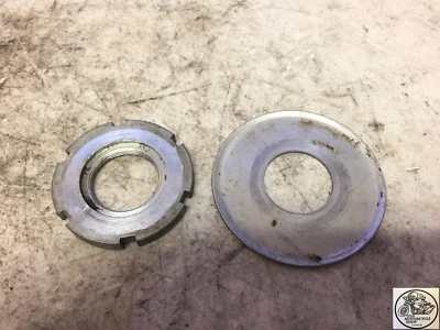 Can Am Qualifier 125 VI 1982 tuerca ajustadora de dirección + lavadora Foto 1 de 2