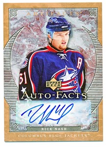 2007-08 UPPER DECK ARTIFACTS AUTO-FACTS RICK NASH #AF-RN
