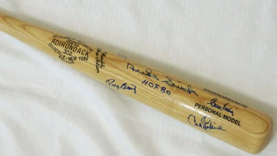 Duke Snider HOF +4 Additional Dodgers Signed Adirondack Baseball Bat JSA Auto - Image 1 of 4