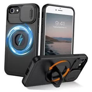 Für Magnetische iPhone SE Hülle 2022/2020, iPhone 7/8 Hülle [Kompatibel mit Schwarz - Bild 1 von 8