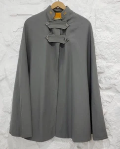 Vintage 40's 50's Gray & Yellow Wool UC Colorado Nurse Cape Cloak - Picture 1 of 12