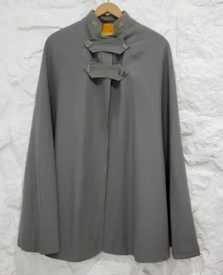 Vintage 40's 50's Gray & Yellow Wool UC Colorado  Nurse Cape Cloak - Image 1 of 4