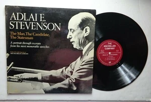 ADLAI STEVENSON EXCERPTS FROM SPEECHES MACMILLAN CO AS-101 61447 RECORD ALBUM - Picture 1 of 2