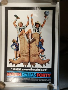 Póster de la película de teatro North Dallas Forty 1979 27x41 fútbol americano Nick Nolte - Imagen 1 de 8