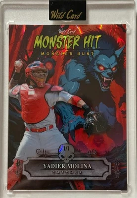 🔥 Yadier Molina 2025 Haunted Hits Monster Hit Werewolf 1/1 – Cardinals GOAT 🔥 — 第 1/2 张图片