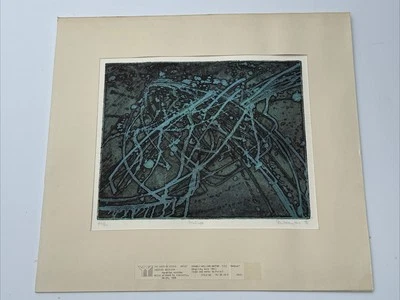 STANLEY WILLIAM HAYTER GRABADO AGUATINTA MEDUSA 1956 ABSTRACTO MEDIADOS DE SIGLO FAMOSO Foto 1 de 4