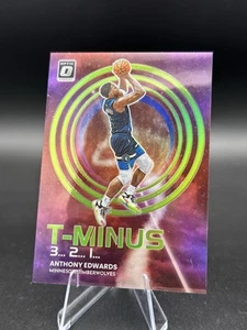 2022-23 Donruss Optic T-Minus Lime Green #11 Anthony Edwards #’d /149 - Picture 1 of 2