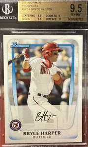2011 Bowman - Prospects Bryce Harper #BP1 (RC).  BGS. 9,5💎 - Picture 1 of 3