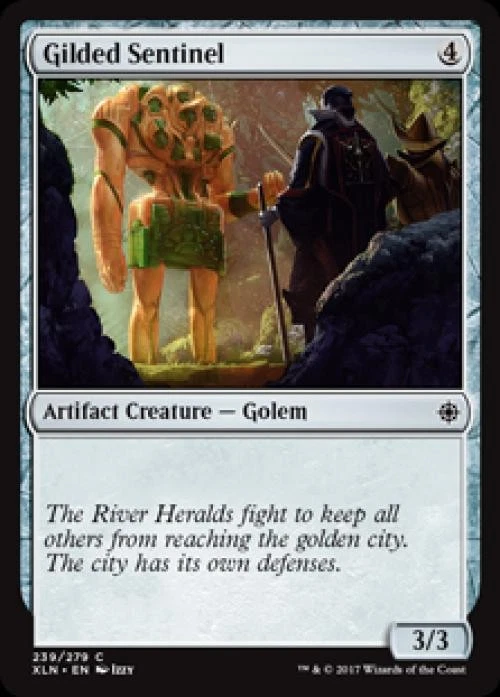 Gilded Sentinel -Foil Near Mint MTG Ixalan - Image 1 of 1