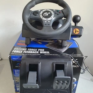 Logitech Driving Force Pro Force Feedback Wheel Racing PlayStation PS2 PS3 Sim - Picture 1 of 14
