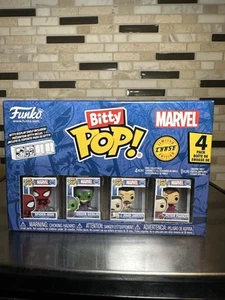 Funko Bitty Pop! Marvel Spider-Man 4-Pack Series 4 Peter Parker Spider-Man 1/6 - Picture 1 of 3