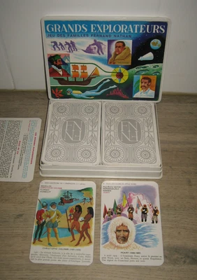 Ancien Jeu 12 Familles  GRANDS  EXPLORATEURS Fernand Nathan TBE - Photo 1/4