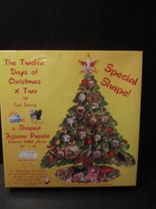NEW Sunsout The Twelve Days of Christmas X Two: A Tree Shaped Puzzle 1000 Piece - Picture 1 of 4