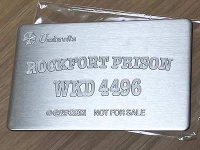 Dreamcast Resident Evil Code Veronica First Purchase Bonus Metal Plate - Image 1 of 4