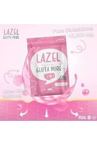 1x Suplemento blanqueador nutritivo rápido de glutatión 2 en 1 Lazel Gluta Pure - Imagen 1 de 16