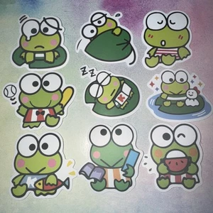 10 Keroppi Sanrio Stickers Cute Kawaii Japan Japanese San-X Sticker Hello Kitty - Picture 1 of 3