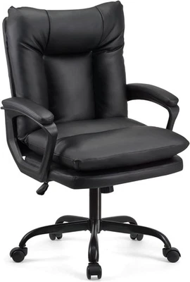 T-THREE. Ergonomic office swivel chair, executive seat with PU leather gaming c