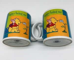 WINNIE THE POOH TAZAS DE CAFÉ TAZAS “FELIZ SER YO” Juego de 2 PIGLET TOO Disney A4 - Imagen 1 de 5