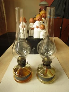 ein Paar (2) alte Petroleumlampen, Tischlampe, Gartenlampen, toller Zustand - Bild 1 von 6