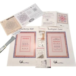 JUST NAN 5 Patterns/Beads RARE Nosegay / Christmas Ornaments +Blueberry/Larkspur - Picture 1 of 12