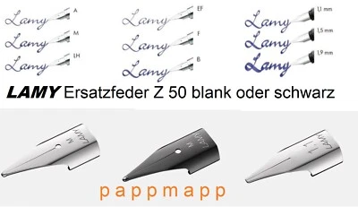 LAMY Feder Z50 original Ersatzfeder blank/schwarz EF, F, M, B, LH, A 1,1/1,5/1,9