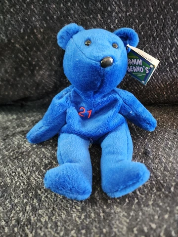 Vintage 1998 MLB Salvino's Bamm Beanos 9" Beanie Plush Bear Roger Clemens #21 Cover