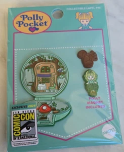 2024 SDCC LITTLE SHOP OF PINS POLLY POCKET WOODLAND REALM PIN SET & SQUIRREL 400 - Picture 1 of 1