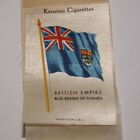 Kensitas Cigarette Silks Card Blue Ensign of Canada flag