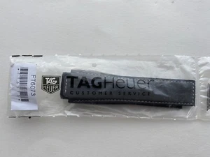 Genuine TAG HEUER Connected Leather Watch Strap FT6073 SAR8A80 Grey Strap 22mm - Picture 1 of 15