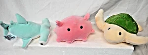 3 Kalyo Seibutsu Plush Sea Creatures- Sea Slug- Sea Turtle- Hammerhead Shark - Picture 1 of 9