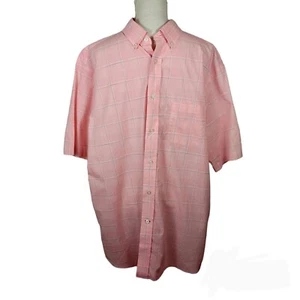 Daniel Cremieux Button Down Shirt XL Pink -Short Sleeve -Signature Collection - Picture 1 of 9