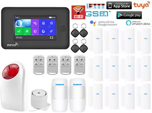 C17 APP IP WiFi+GSM+RFID Wireless Smart Home Sistema di Allarme di Sicurezza+Amazon Alexa - Foto 1 di 12