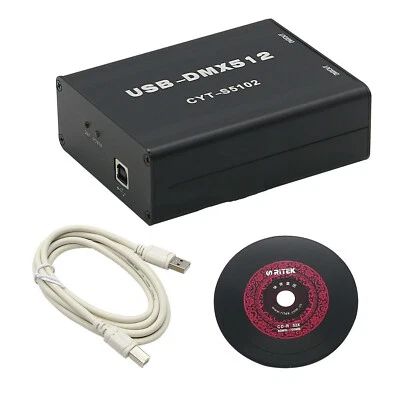 Consola Controlador LED Escenario 512 Canales USB-DMX512 Soporte MA Freestyler+3D Foto 1 de 3