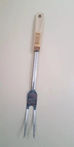 DE COLECCIÓN EKCO UTILITARIO TENEDOR DE CARNE MANGO CUADRADO DE ALMENDRA 12" NUEVO HECHO EN EE. UU. - Imagen 1 de 2