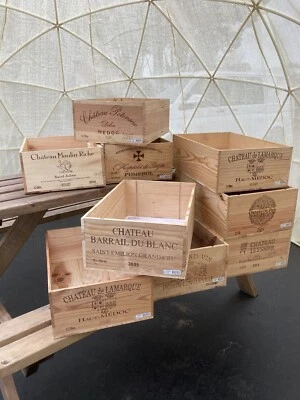 3x Large - Wooden Wine Box Crate - Image 1 of 4
