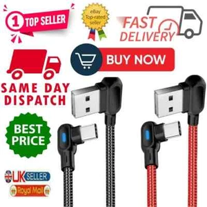 Cable de datos USB de carga rápida tipo C LED plomo para Samsung Galaxy S20 S10 S9 S8 S21 - Imagen 1 de 11
