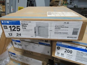 Eaton BR1224L125G Loadcenter 125A MLO 120/240 Volt 1PH3W 12/24 CKT -E3370-NEW-B - Picture 1 of 3