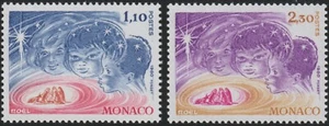 1980 Monaco SC# 1250-1251 - Christmas 1980 - M-NH - Picture 1 of 1