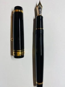 Pilot Namiki Custom 845 URUSHI Fountain Pen Black Medium Nib FKV-5MR-B-M USED - Picture 1 of 4