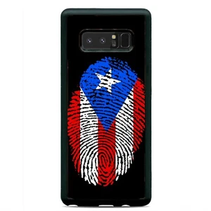 Funda Huella Digital Bandera Puerto Rico Samsung Galaxy Note 20 Ultra 10 Plus 9 8 - Imagen 1 de 5
