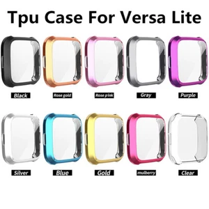 Per Fitbit Versa Lite Orologio Full Cover Protezione Schermo TPU Custodia Bumper - Foto 1 di 8
