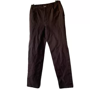 Pantaloni doncaster marroni denim taglia 8 alti - Foto 1 di 3